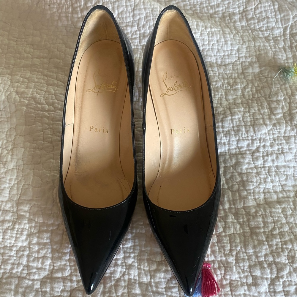 Christian Louboutin Piaf black patent leather